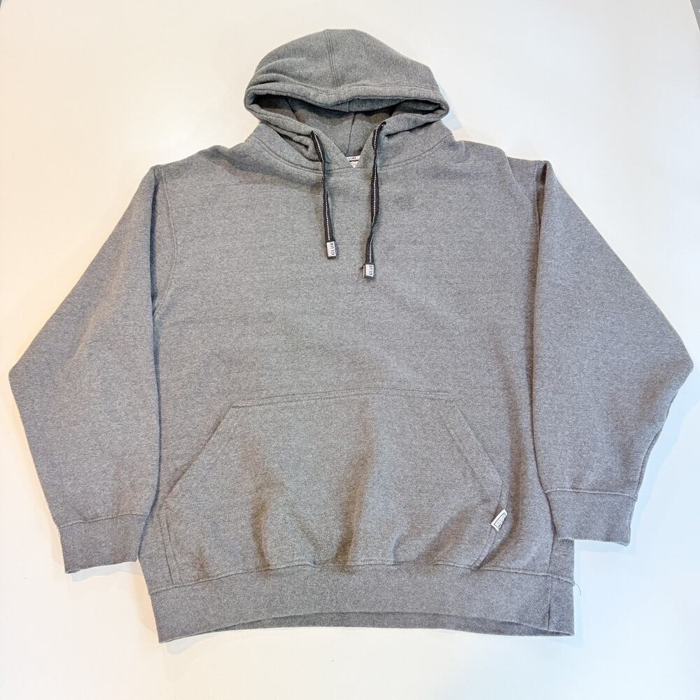 Pro Club Hoodie Mens Large Charcol Gray Blank Heavyweight Pullover Sweatshirt